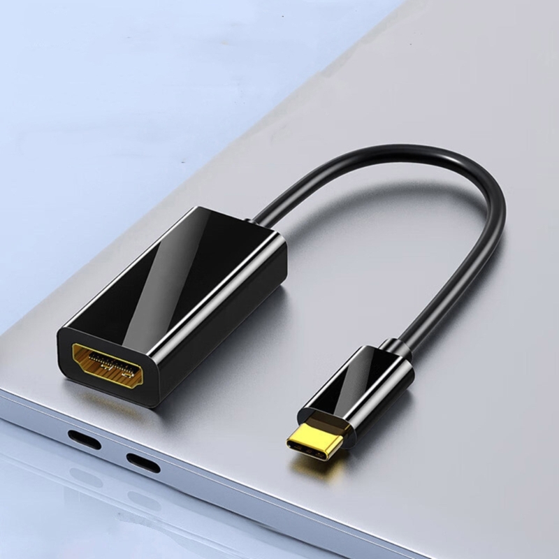 Clear 4K USB C To HDTV Adapter Screen Mirroring Highly Multimedia Interfaces Highly Speed Data Transmission
