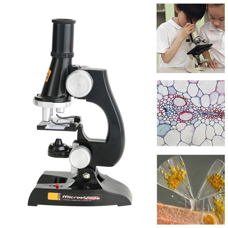 Wetenschap Kits Voor Kinderen Beginner Microscoop Met Led Vergroting Educatief Speelgoed Kind Verjaardag Giftd Homeschool Wetenschap Speelgoed