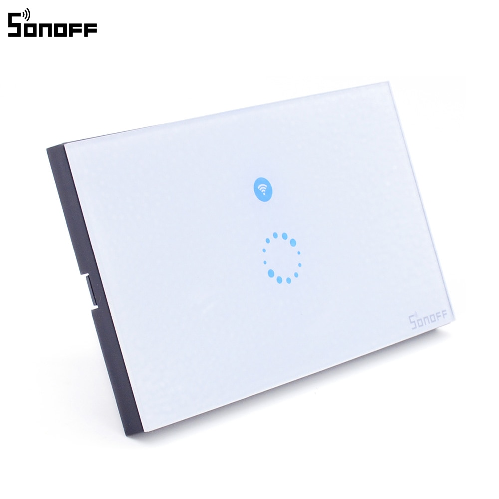 Sonoff Touch EU US Plug Wifi Wall Touch Light Switch Glass Touch Panel Lamp Bulbs LED Lights Switch Works With Alexa Google Home