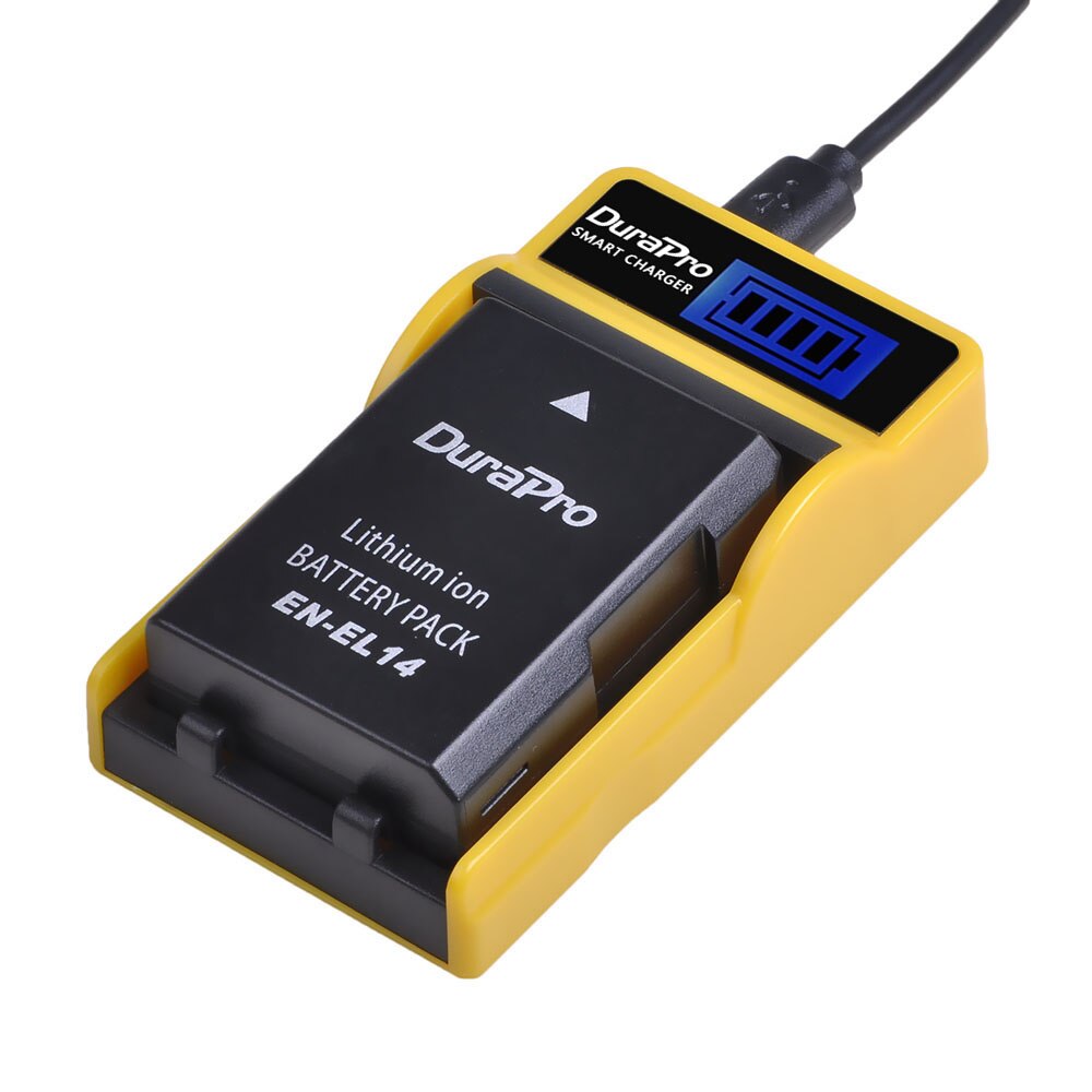 EN-EL14 de batería EN-EL14a EN EL14 EL14a EN14 + cargador USB con LCD para Nikon P7800 P7100 D3400 D5500 D5300 D5200, 3 uds.