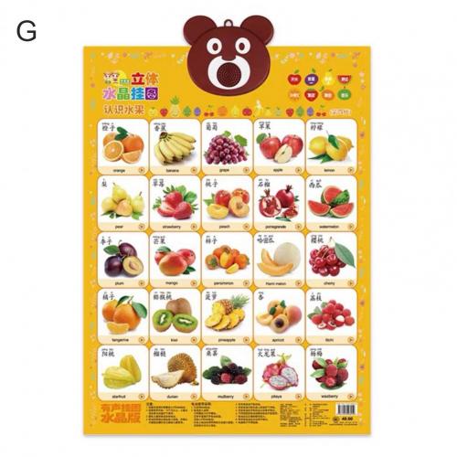Electronic Interactive ABC Alphabet Wall Chart Music Songs Poster Kids Toddlers Early Educational Toy: G