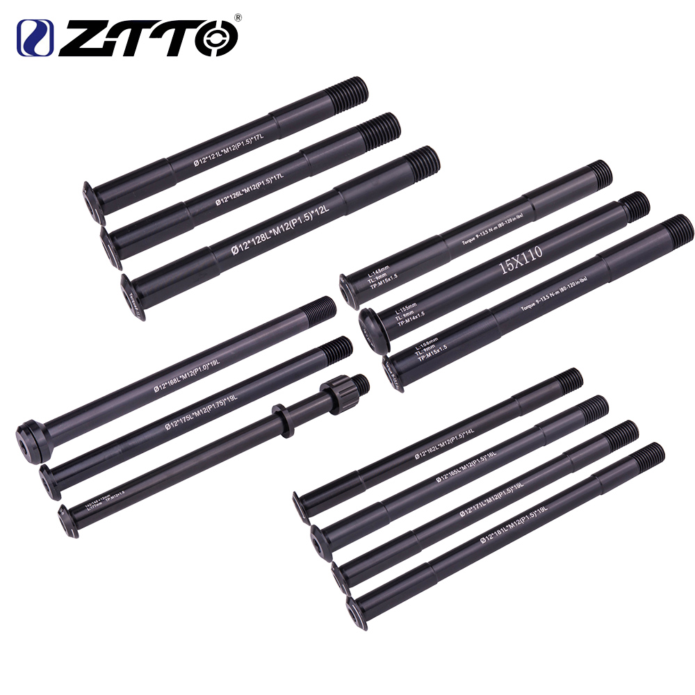 ZTTO-axe traversant de vélo de route, moyeu avant et arrière 12mm, 15mm, axe de roue, 15x100, 12x142, 12x100, 12x148, 15x