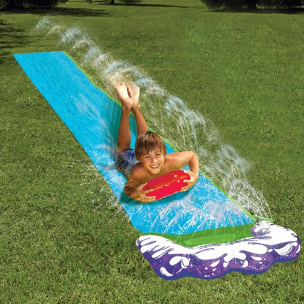 Water Slide Outdoor Waterdichte Water Slide Tarp Tuin Racing Gazon Waterglijbaan Voor Kinderen Buiten Gazon Achtertuin Plezier Hebben