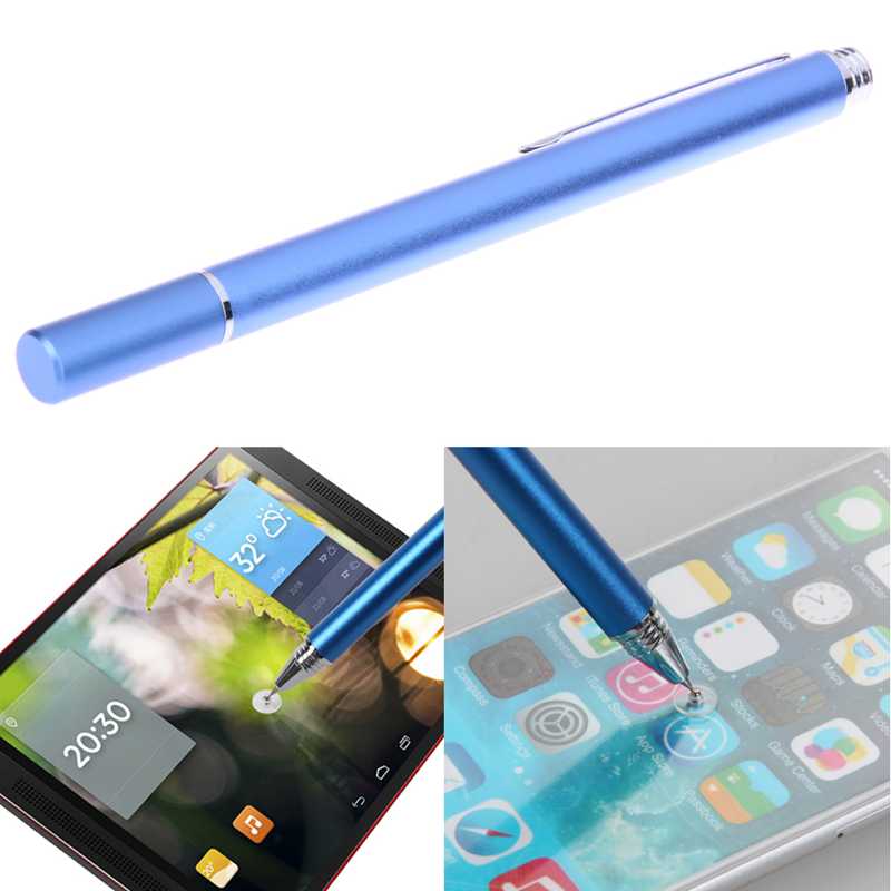 Pro punta fina táctil capacitiva Pen Stylus para Apple para iPad, Nexus 7 Tablets Galaxy Kindle fuego HDX . Exclusivo. Azul
