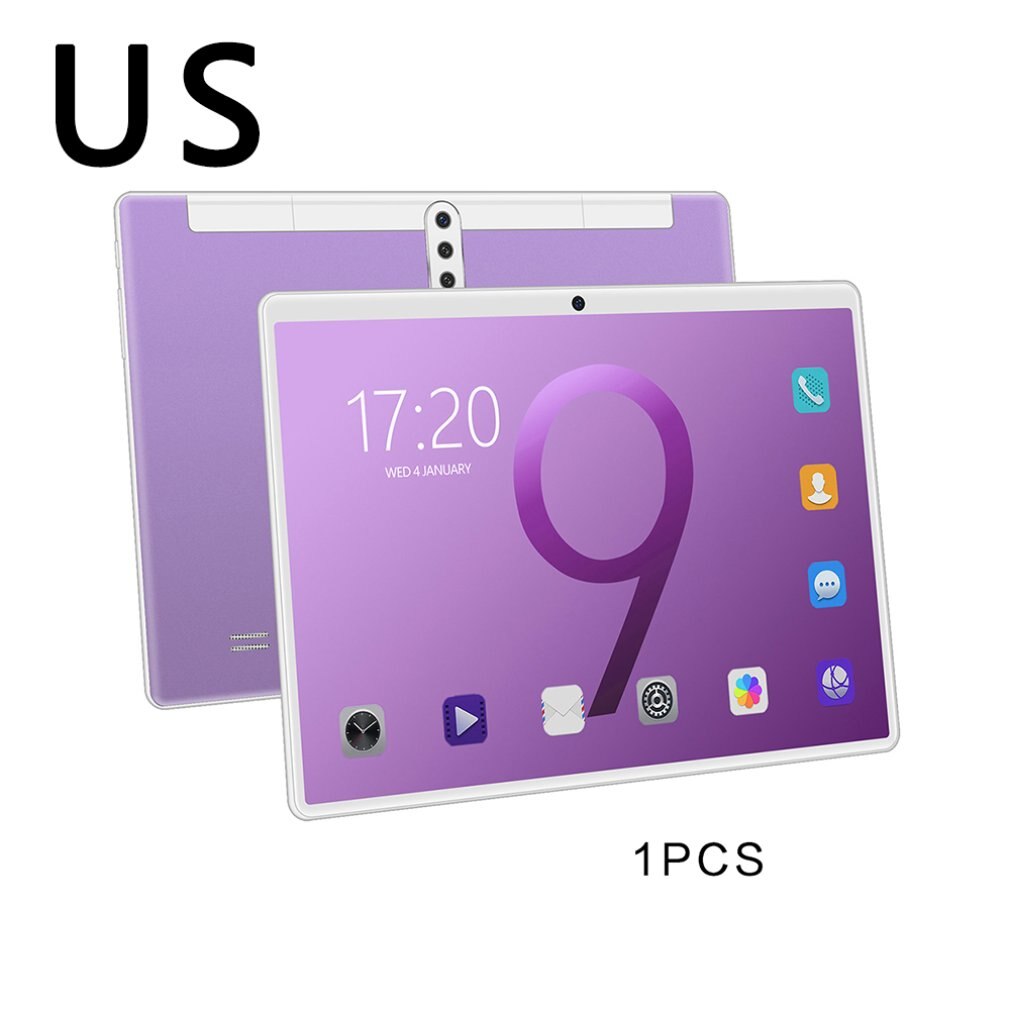 X102 10 Inch Tablet Computer System Call HD Screen WiFi Tablet Android Tablet HD Screen Durable Tablet PC: US / silver