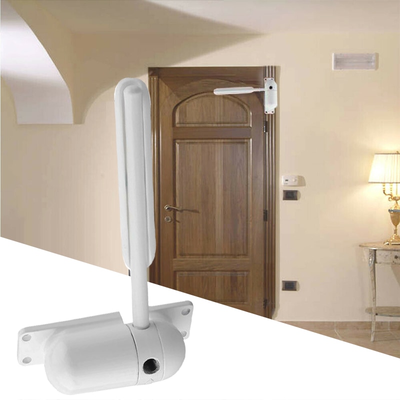 Hvit automatisk fjær dørlukker generisk overflate tung dør justerbar mini portlukker 68kg brannklassifiserte dørlukkere