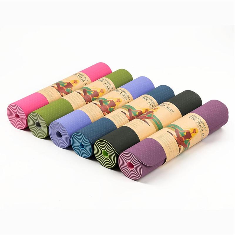 1830*600*6mm tpe luistamaton joogamatto mauton pilates-kuntosali liikuntatyynyt aloittelijalle rullattava kevyt joogamatto