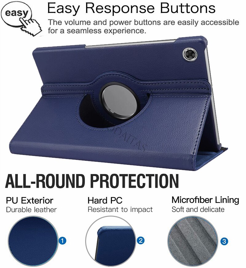 360 obracanie skrzynka dla Lenovo Tab M10 HD 2nd Gen TB-X306F TB-X306X X306 10.1 cal Tablet Funda odwróć stań PU skórzany pokrywy skrzynka