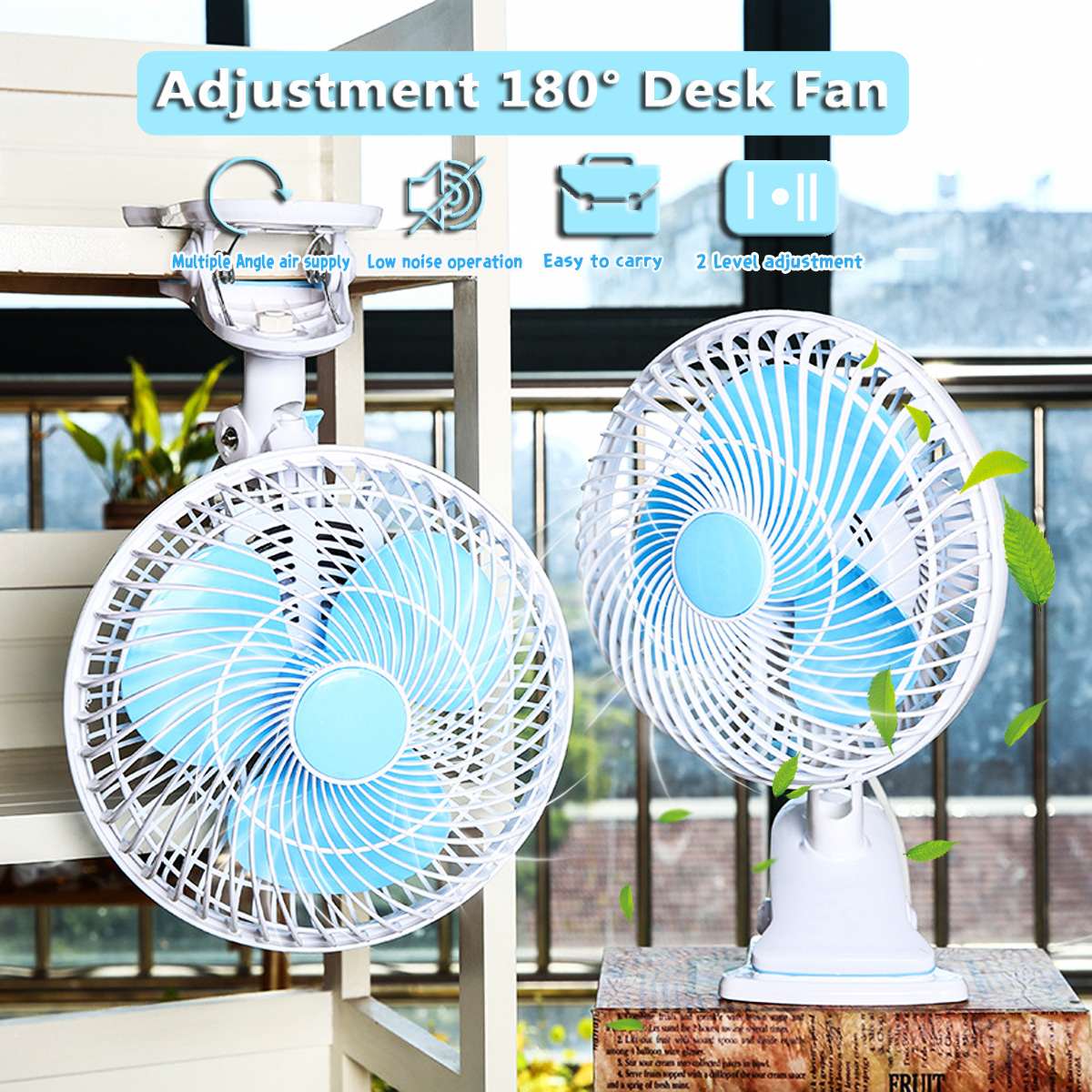 220V 180 Grad Einstellbar Mini Schreibtisch Fan hoch-Geschwindigkeit Luft Schreibtisch und Clip Auf Lüfter Mit Lüfter Kopf Klemme Für Schlafsaal Büro