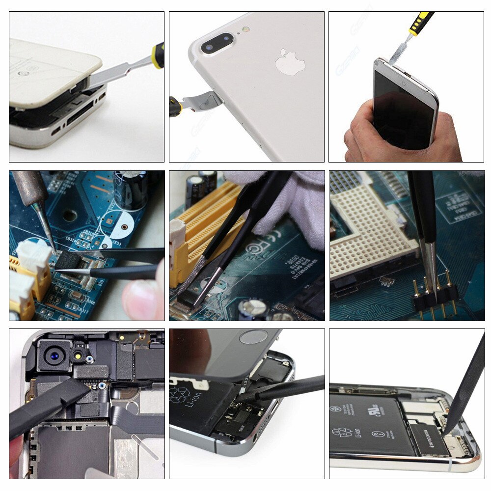 Smartphone reparatieset met 34 in-in -1 precisieschroevendraaierset voor reparatie van iphone, samsung en xiaomi-telefoons