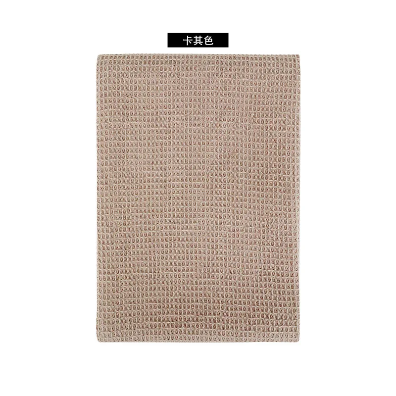 1/4PCS Cotton Waffle Weave Napkins, Absorbent Teatowel Dinner Table Reusable Towel,Kitchen Household Durable Cloth,17x25Inch: L / Dark Khaki