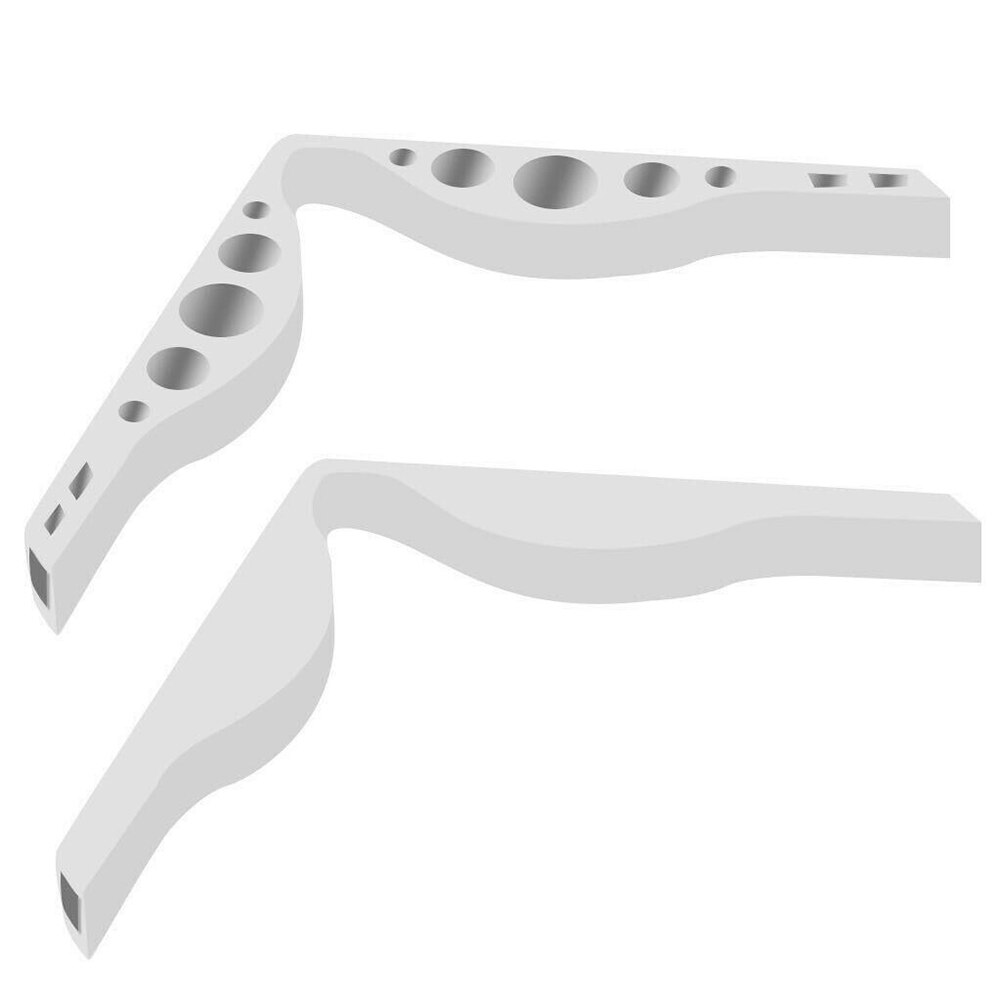 2Pcs Bril Anti-Condens Neusbrug Anti-Dropping Frame Gezicht Cover Apparaat Gezichtsmasker Neusbrug Accessoires: WHITE