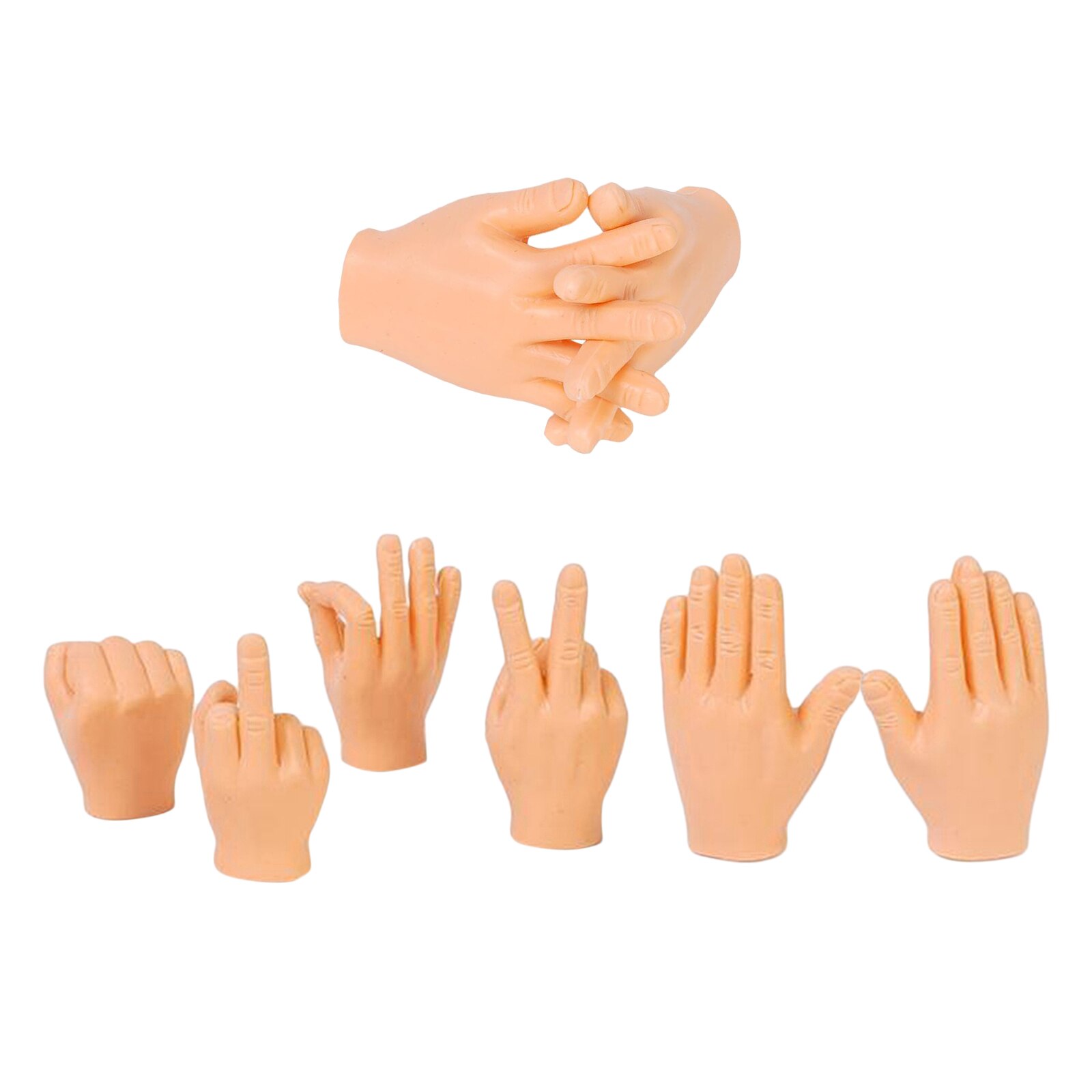 Doigt mains marionnettes doigt Mini marionnettes en caoutchouc pour enfants famille jouets pour Costume de fête de famille