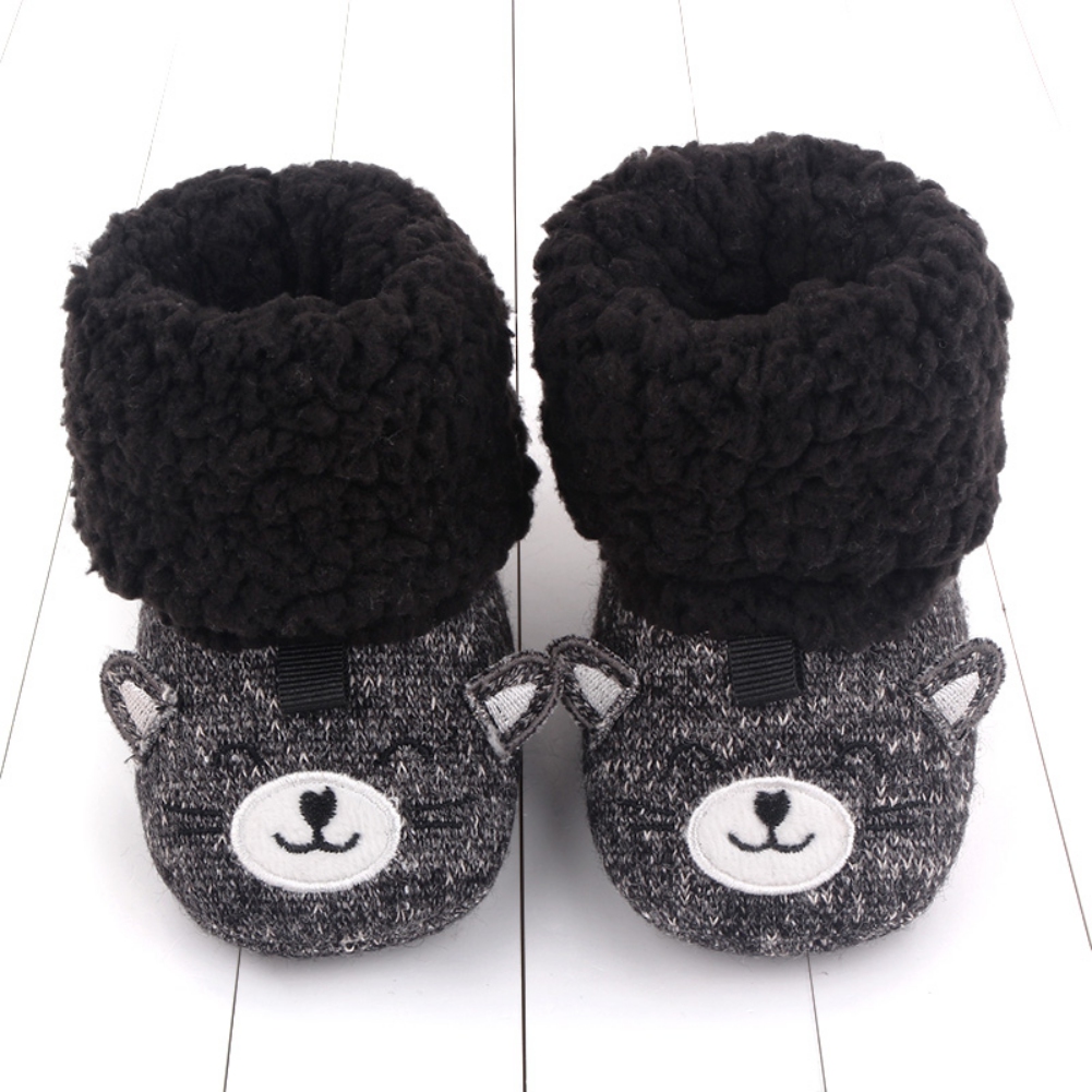 Baywell Winter Baby Meisjes Boysboots Houden Warm Leuke Kat Dier Breien Booties Super Baby Peuter Schoenen 0-18 M: B / 13