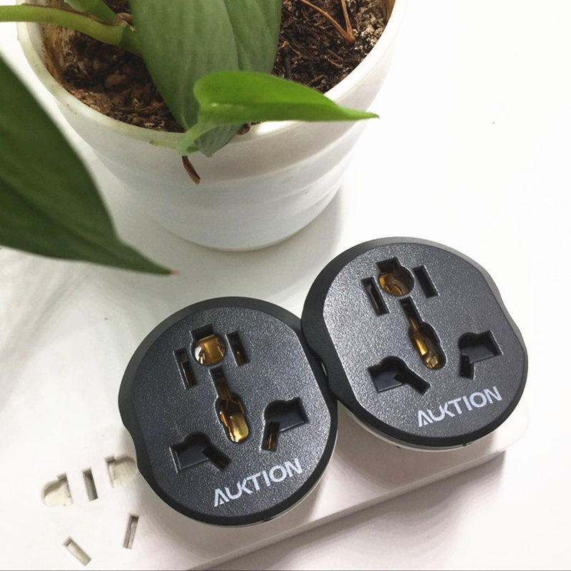 AUKTION Universal European Adapter 16A 250V AC Travel Charger Wall Power Plug Socket Converter Adapter for Home Office
