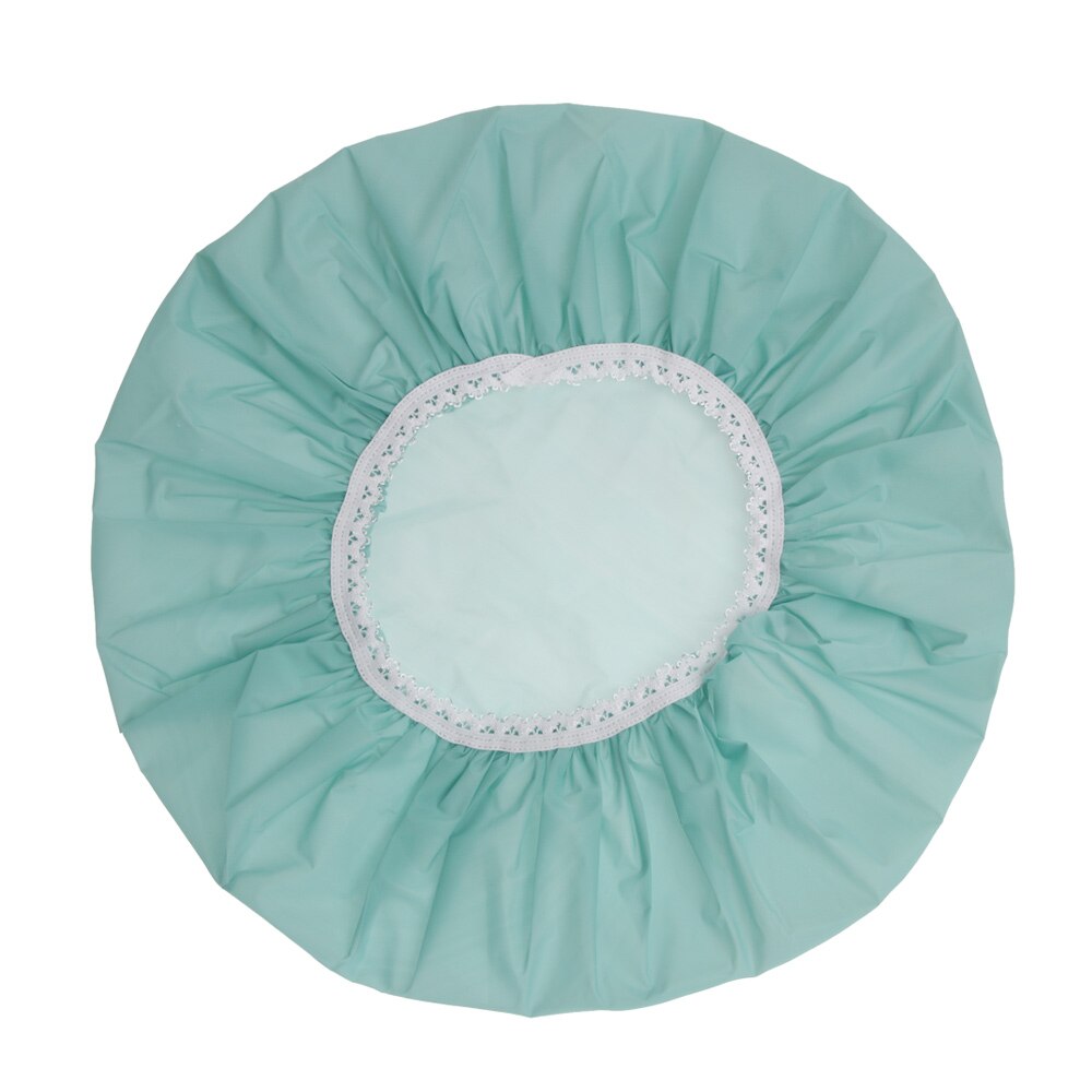 Elastische Badmutsen Hotel Haar Product Waterdichte Douche Cap Keuken Fume Cap Badmutsen Bad Producten Verschillende Effen Kleuren: Green