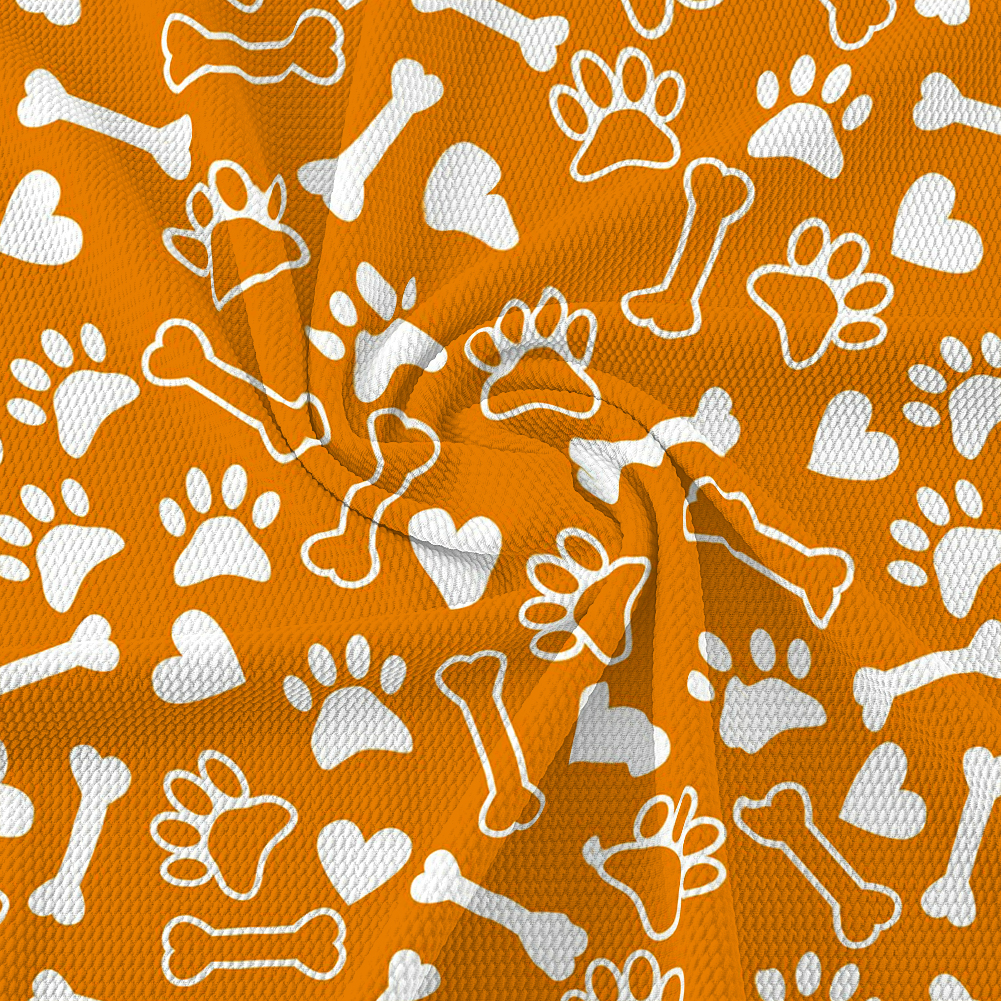 Bullet Fabric Printed Dog Paw Pattern Polyester Cotton for DIY Home Textiles Materials 50*145cm
