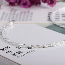 KOFSAC 925 Sterling Silver Anklets For Women Simple Gypsophila Ankle Chain Bracelet Jewelry Girl Party