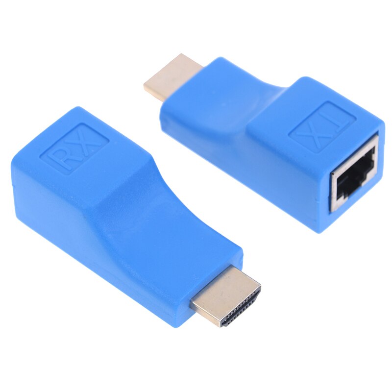 2Pcs 1080P Hdmi Extender Rj45 Over Cat 5e/6 Netwerk Lan Ethernet Versterker