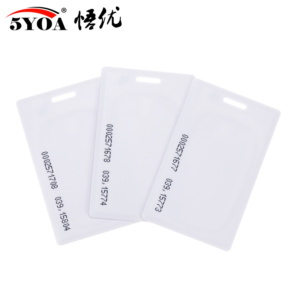 10pcs 1.8mm EM4100 Tk4100 125khz Access Control Card Keyfob RFID Tag Tags Sleutelhanger Token Ring Proximity chip