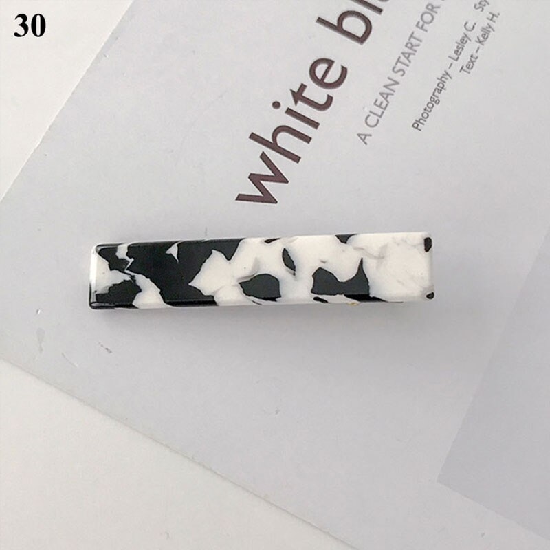 Geometrische Acetaat Haar Clip Krab Zwart Wit Haarspeld Haar Claws Classic Retro Barrette Grote Vrouwen Haar Krabben Clip Voorjaar Clip