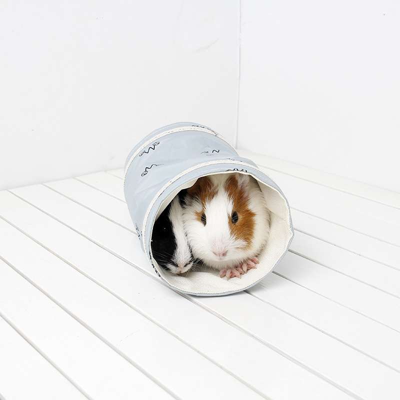 Tunnel cochon d'inde, Chinchilla, hérisson néerlandais, hamster, Cage, accessoires, Dragon barbu, petit Animal, jouet de lit pour animaux de compagnie: Brun foncé