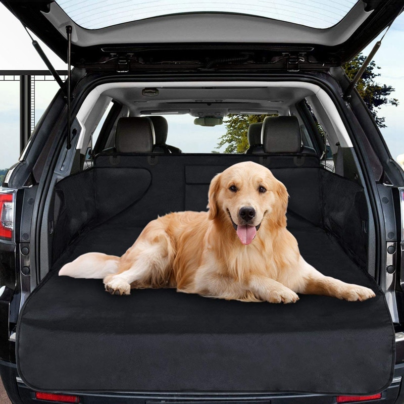 Housse de protection de coffre de voiture pour voiture universelle et tapis  de coffre de chien