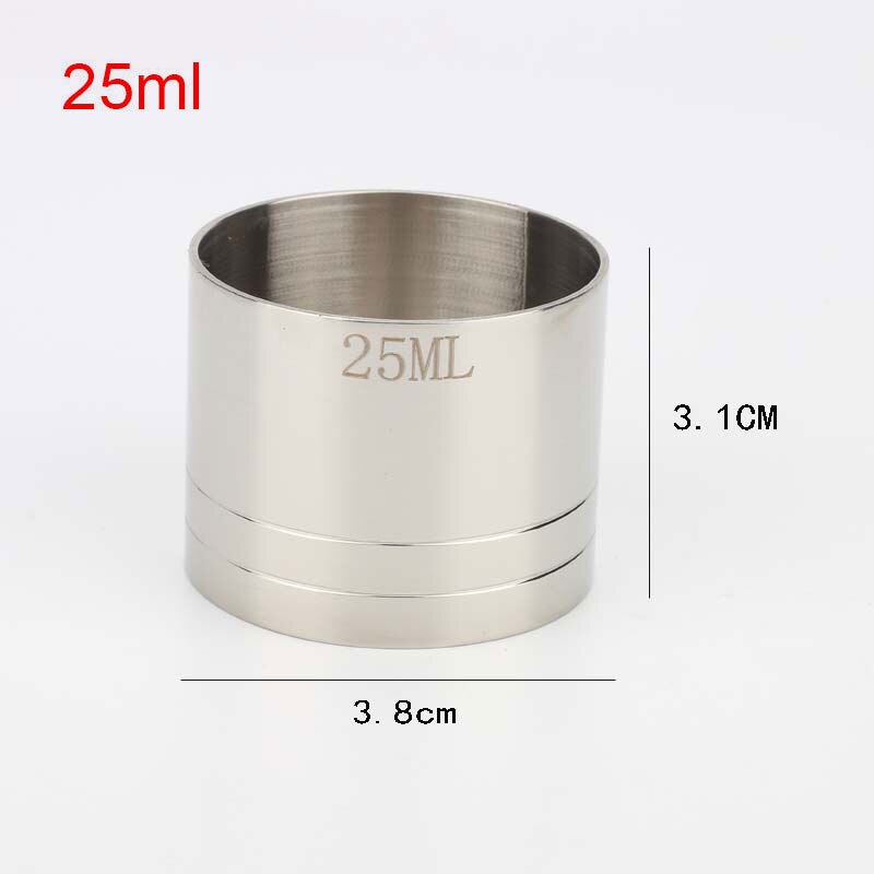 Spirit Measuring Cup Stainless Steel Practical Thimble Cylinder Shape Kitchen Bartender Tools Cocktail Jigger Bar Accessories