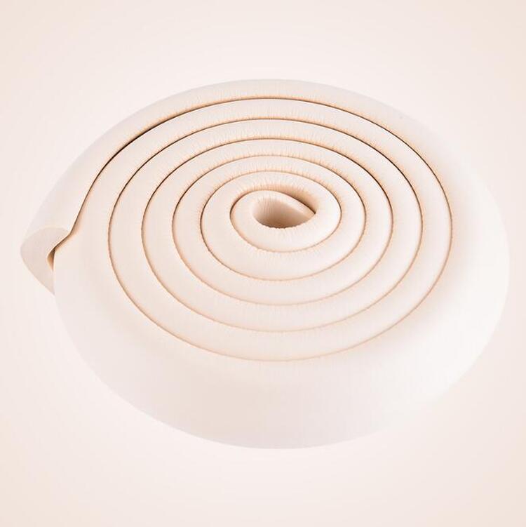 Cinta de seguridad para bebés, esquina con cojín de borde afilado, suavizante, Protector de parachoques, protección para niños, 2M: Beige