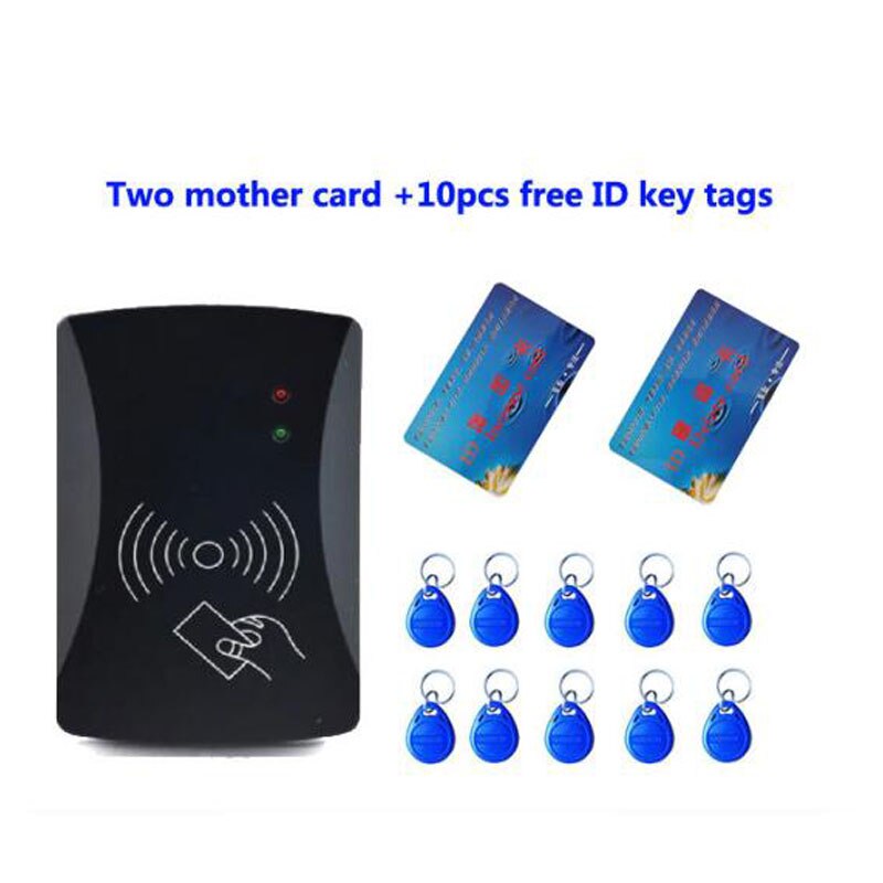 RFID ID standalone Door Access Control 9-12V power can control lift control system two mother card with 10 em key fob