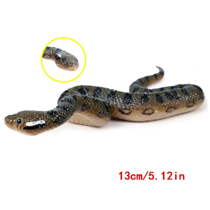 Jouet en Faux caoutchouc réaliste serpent du nord des états-unis, vert anacoda, accessoires d'halloween effrayants