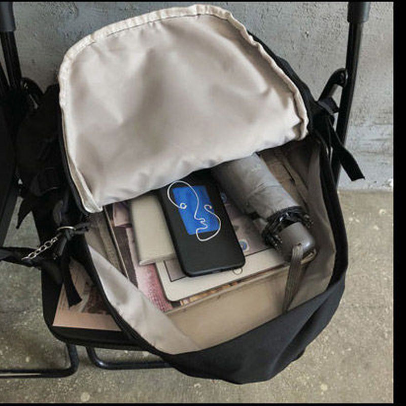 Mochila para estudiantes de secundaria para chicas adolescentes, bolso escolar grande de nailon sólido