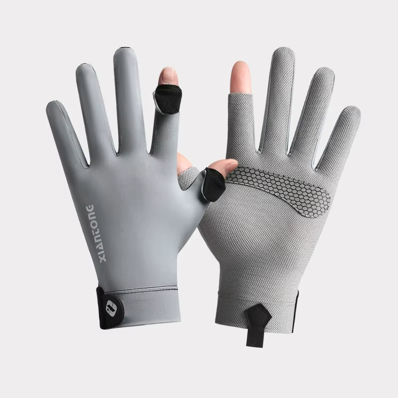 Zomer UV-beschermingshandschoenen Twee vingerloze antisliphandschoenen voor heren Dames Ademende handschoenen voor autorijden Fietsen Klimmen Workout