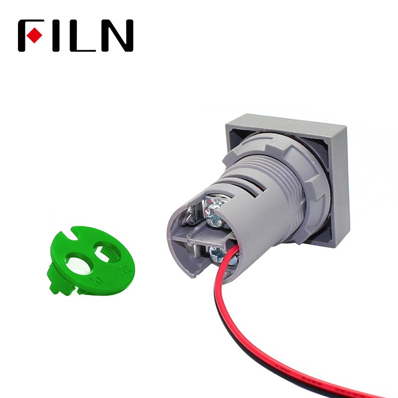 Durable LED Digital isplay Voltmeter Indicator Light 22mm Big Font Di Aperture Signal Lamp AC60-500V for Boat