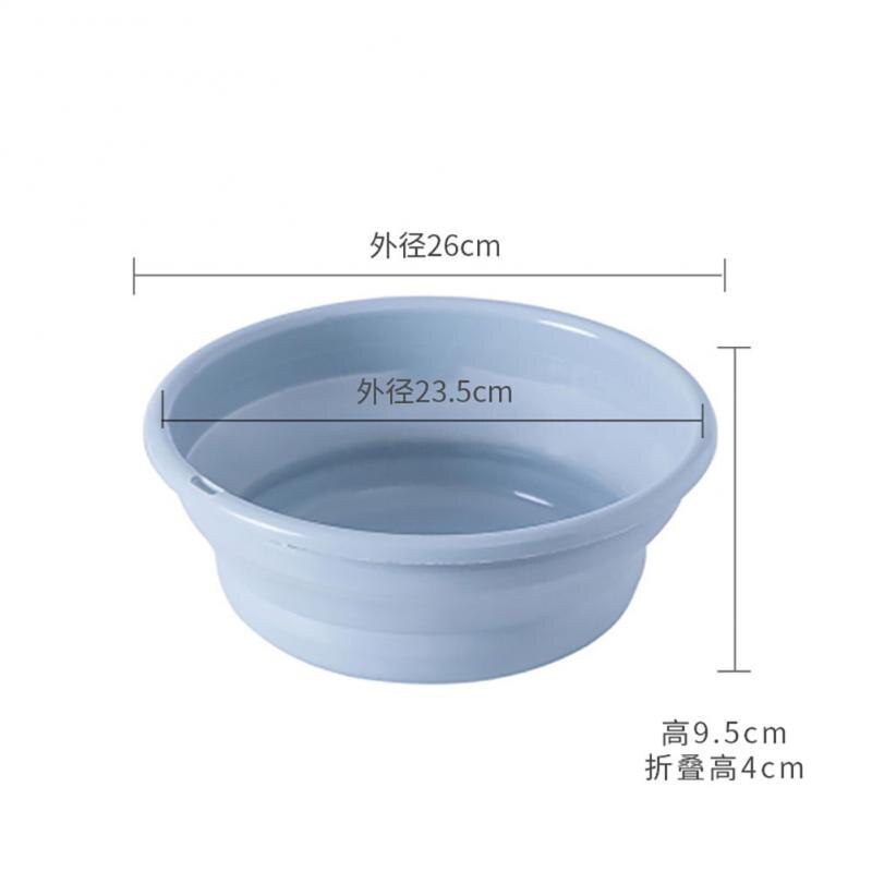 Home Foldable Plastic Basin Portable Student Dormitory Wash Basin Thickened Portable Basin Fishing Car Wash Cleaning Supplies: 02