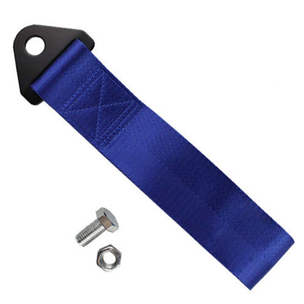 26cm Towing Rope High Strength Nylon trailer Tow Ropes Racing Car Universal Tow Eye Strap Tow Strap Bumper Trailer: Blue