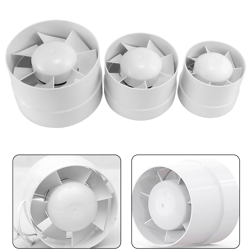 4/5/6 Inch 100/125/150Mm In-Line Afzuigventilator Met Laag Geluidsniveau Luchtventilator Badkamer Keukenventilator Windvolume
