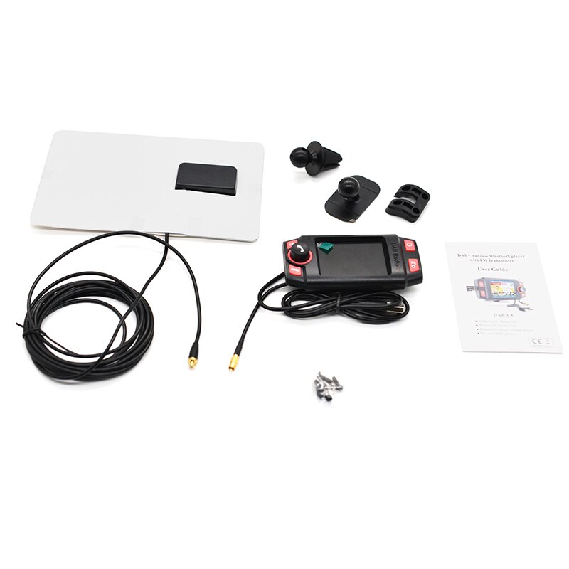 Auto Dab + Radio Ontvanger Met Antenne Dab Adapter Fm-zender Handsfree Muziek Car Audio Kit MP3 Speler 2.4 &quot;Kleurrijke Display