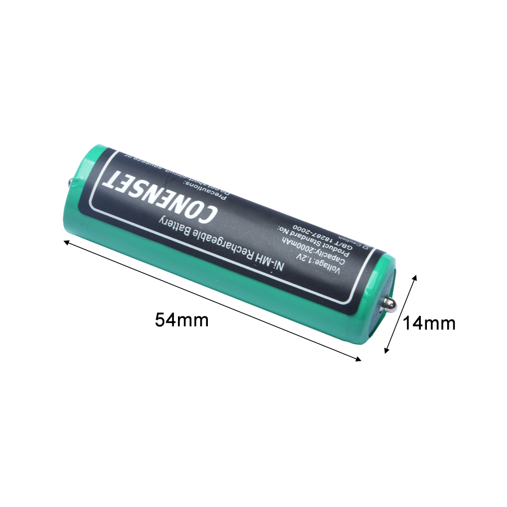 2 stk 1.2v udskiftningsbatteri til braun 5774 5775- serien 5735 5738 5739 5742 5743 5724 5730 5734 5663 barbermaskinebatterier
