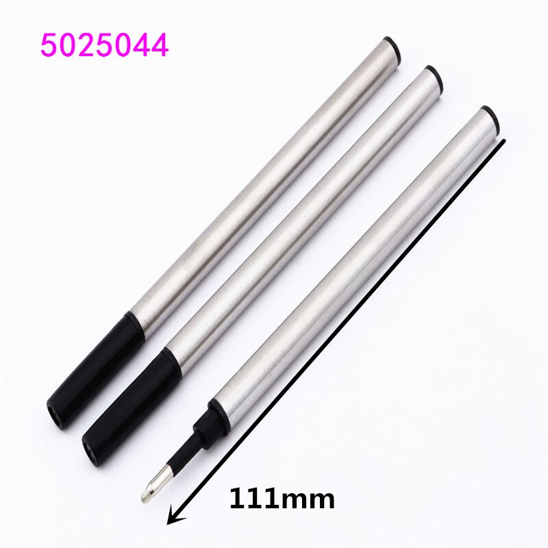 Bolígrafo de metal pesado de para estudiantes, Pluma de pluma con punta media, 411 colores, para escuela y oficina,: 3pcs ink Black