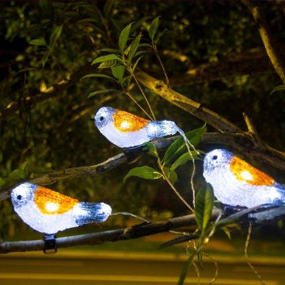 Bird Led String Light Robin Acrylic Mockingbird Solar Garland Led String Usb Battery Fairy Decoration Clip Lights With Powe W3d8