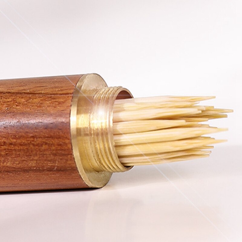 Wooden Toothpick Holder Wooden Craft Lightweight Portable Toothpick Holder Wooden Small Decorations Hotel