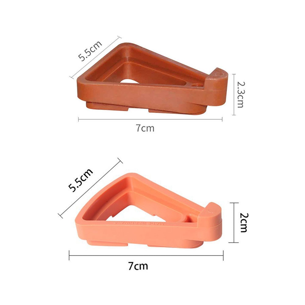Soporte para maceta de 12 Uds., soporte triangular para macetas de jardín, para interiores y exteriores, elevador Invisible antideslizante para jardín