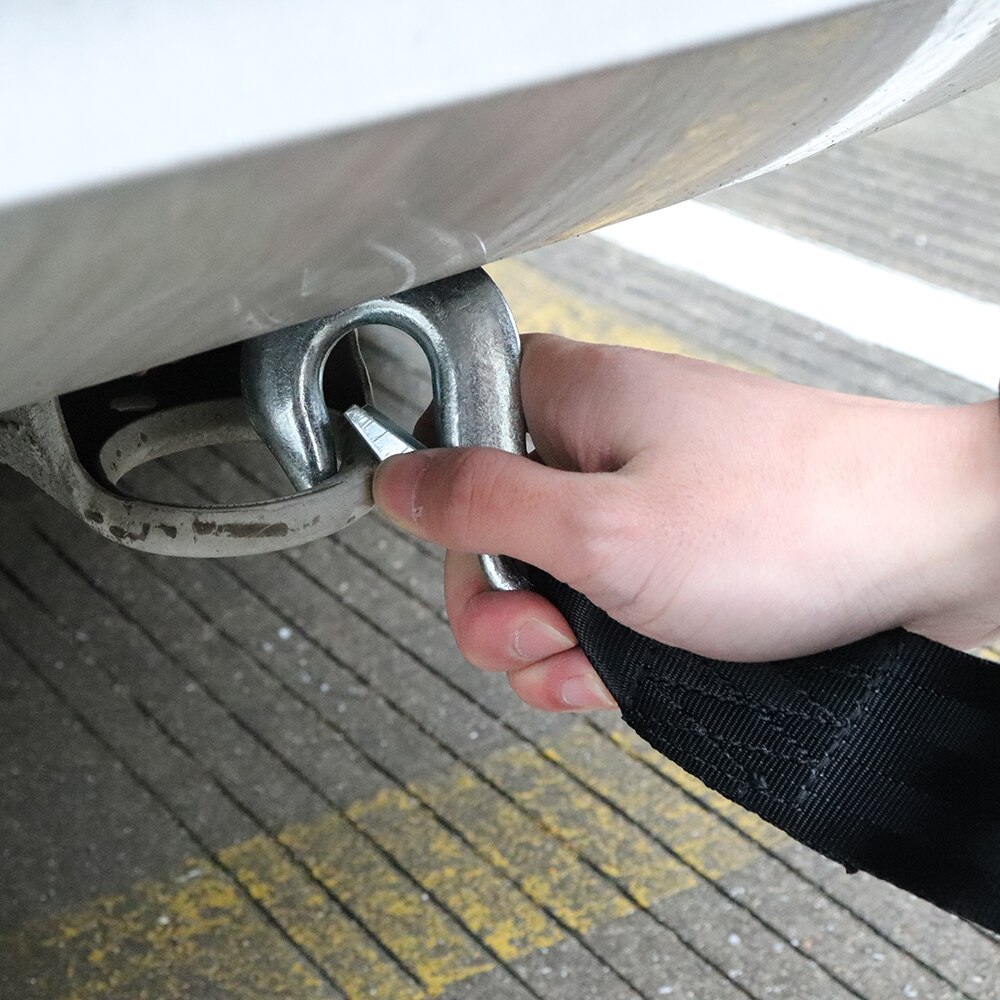 4 Tons 4 Meter Towing Winch Universal Flsorescence Car Tow Cable Towing Strap Rope with Hooks