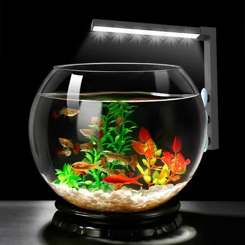 Kleine Aquarium LED Lampe Fans Ihr Aquarium Beleuchtung Wasser Pflanze Lampe Algen Panzer füllen Licht wasserdicht Aquarium