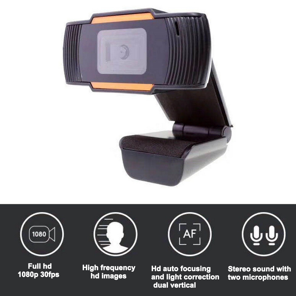 Cámara web USB de 12MP con micrófono de absorción de sonido incorporado, Webcam para ordenador, portátil y PC