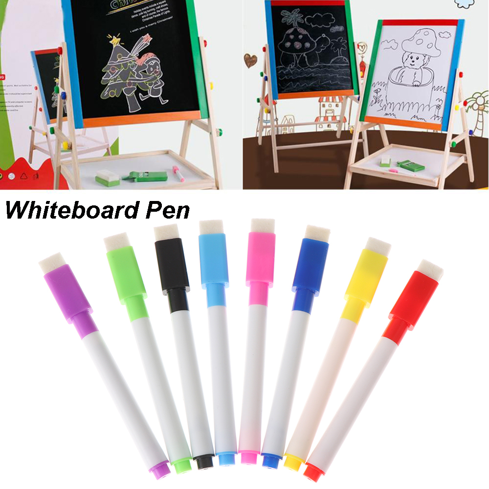 8pcs white board marker pens dry erase eraser easy Plastic whiteboard Painting Painting Non-toxic Durable Signature Pen