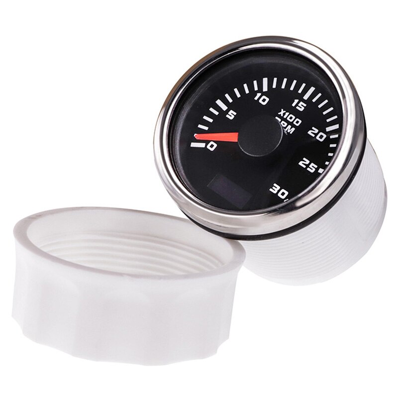 52MM Diesel Engine Tachometer 3000 RPM Tacho Meter LCD Digital Hour meter With Red Backlight 9-30V Tachometer For Motorcycle