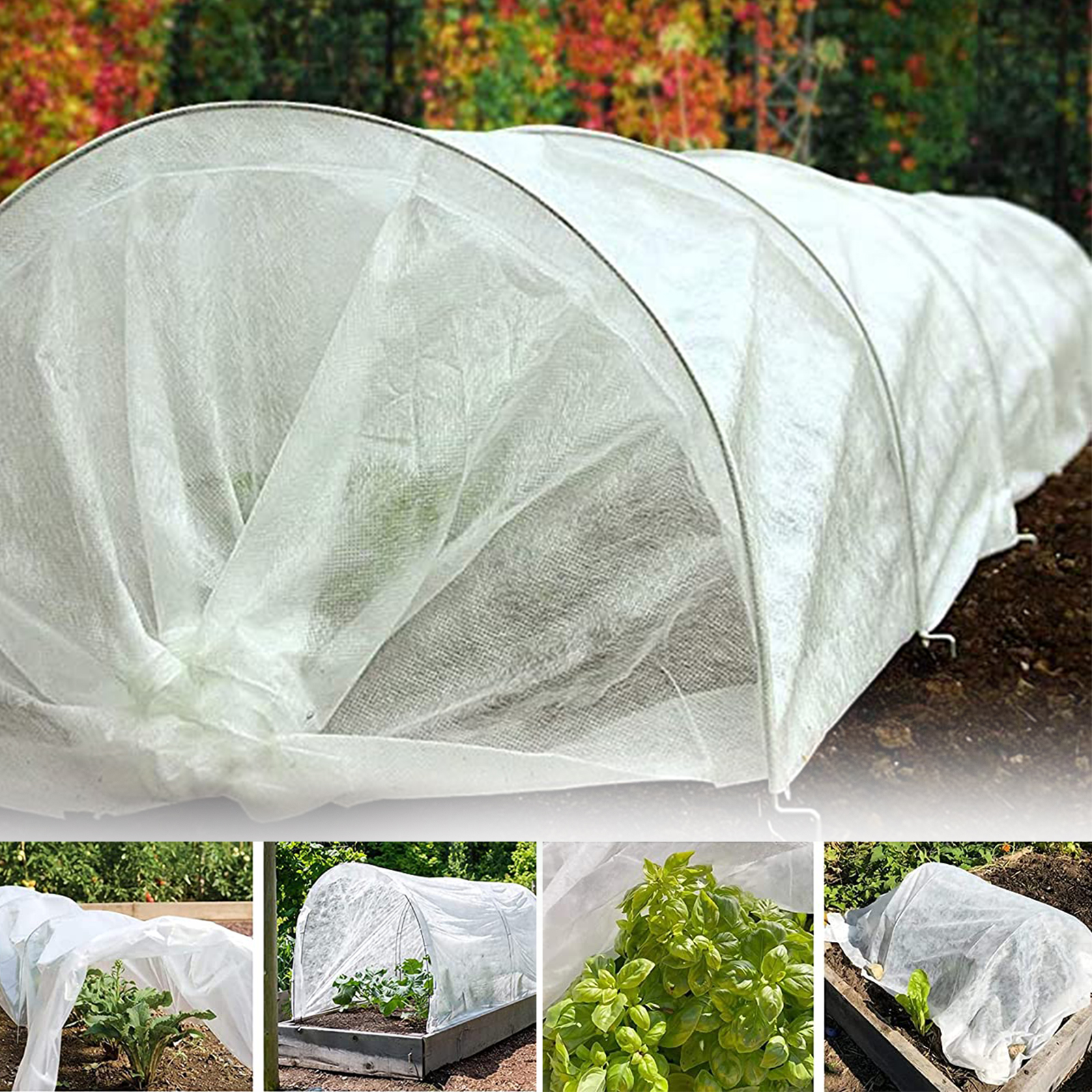 40 gsm vinter genanvendeligt plantebetræk fiberdug frysebeskyttelse plante frostbeskyttelse tæppe haveforsyninger fugle insekt