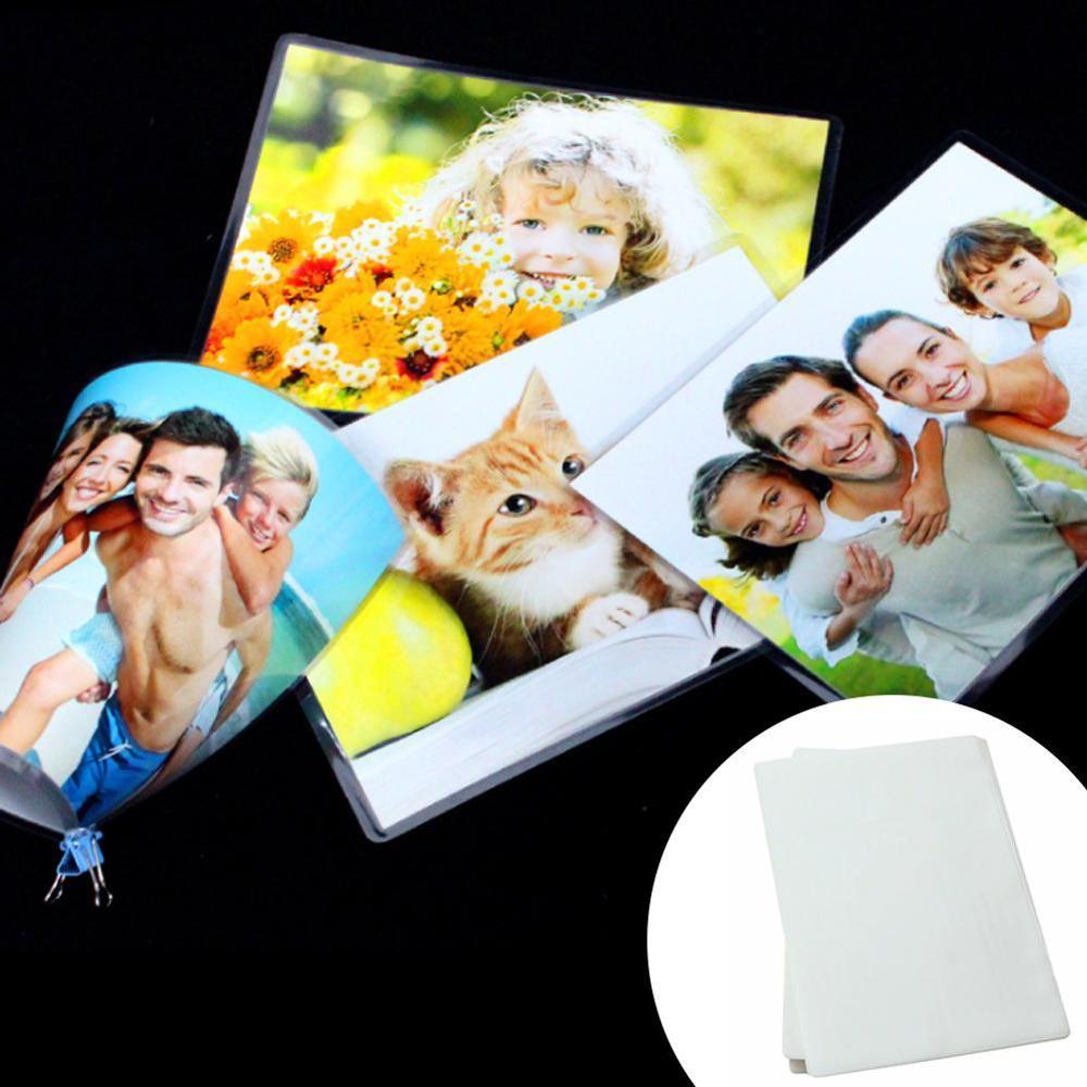 100pcs/lot 50/60/70/80 Mic A4 Thermal Laminating Film PET For Photo/Files/Card/Picture Lamination roll Film Plastic Film